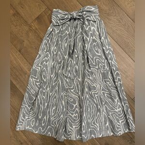 Whit a-line midi skirt size 6